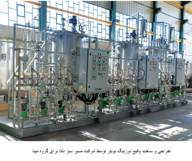 Dosing package for boiler